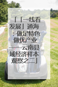 「一线看发展」通海：做足特色 做优产业——云南县域经济样本观察之二