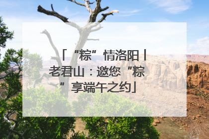 “粽”情洛阳丨老君山：邀您“粽”享端午之约