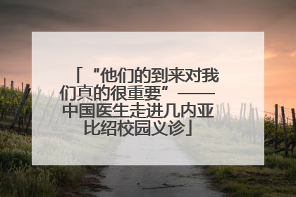 “他们的到来对我们真的很重要”——中国医生走进几内亚比绍校园义诊