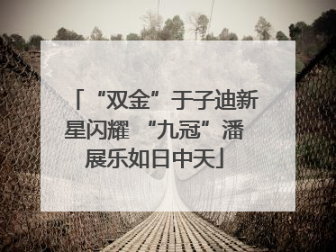 “双金”于子迪新星闪耀 “九冠”潘展乐如日中天