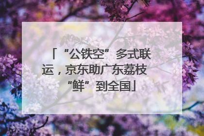 “公铁空”多式联运，京东助广东荔枝“鲜”到全国
