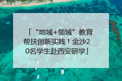 “地域+领域”教育帮扶创新实践！金沙20名学生赴西安研学