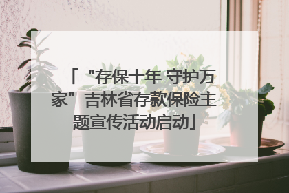 “存保十年 守护万家”吉林省存款保险主题宣传活动启动