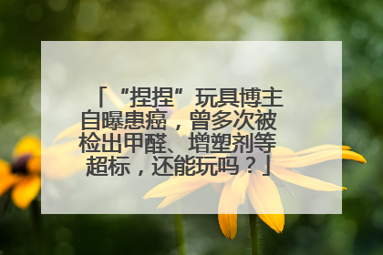 “捏捏”玩具博主自曝患癌，曾多次被检出甲醛、增塑剂等超标，还能玩吗？