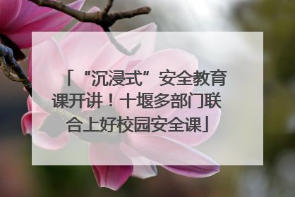 “沉浸式”安全教育课开讲！十堰多部门联合上好校园安全课