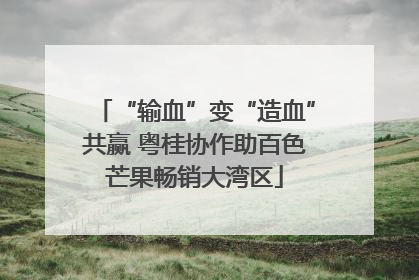 “输血”变“造血”共赢 粤桂协作助百色芒果畅销大湾区