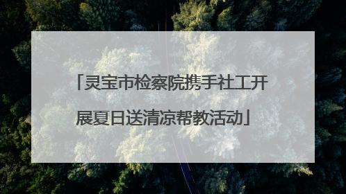 灵宝市检察院携手社工开展夏日送清凉帮教活动