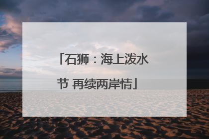 石狮：海上泼水节 再续两岸情