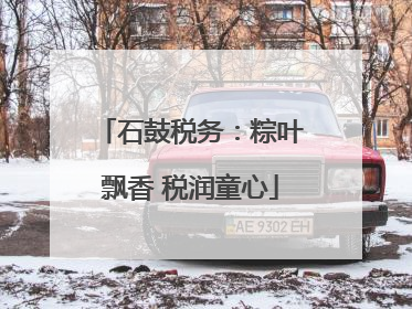 石鼓税务：粽叶飘香 税润童心