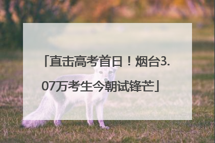 直击高考首日！烟台3.07万考生今朝试锋芒