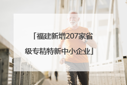 福建新增207家省级专精特新中小企业