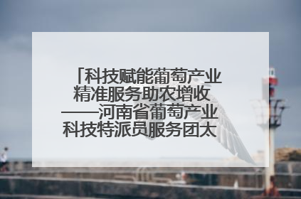 科技赋能葡萄产业 精准服务助农增收——河南省葡萄产业科技特派员服务团太康县科技服务纪实