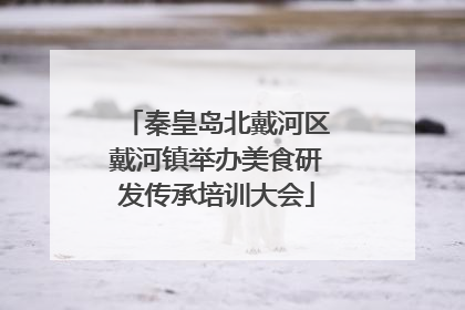 秦皇岛北戴河区戴河镇举办美食研发传承培训大会