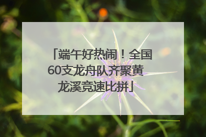 端午好热闹！全国60支龙舟队齐聚黄龙溪竞速比拼