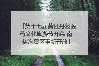 第十七届黄牡丹藏医药文化旅游节开幕 南伊沟景区重新开放