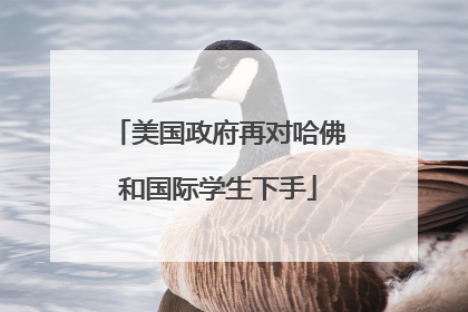 美国政府再对哈佛和国际学生下手