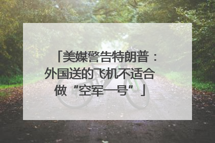 美媒警告特朗普：外国送的飞机不适合做“空军一号”