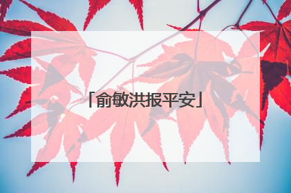 俞敏洪报平安