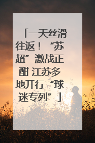 一天丝滑往返！“苏超”激战正酣 江苏多地开行“球迷专列”