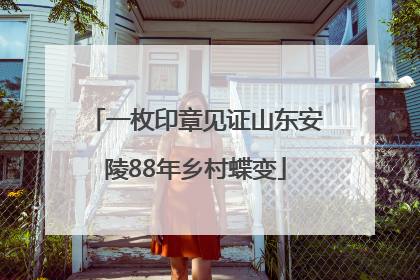 一枚印章见证山东安陵88年乡村蝶变