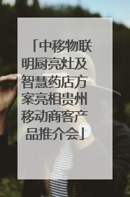 中移物联明厨亮灶及智慧药店方案亮相贵州移动商客产品推介会