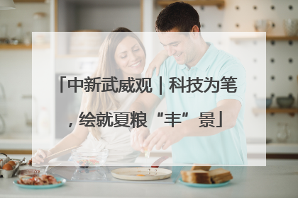 中新武威观｜科技为笔，绘就夏粮“丰”景