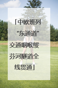 中欧班列“东通道”交通咽喉绥芬河隧道全线贯通