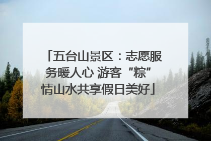 五台山景区：志愿服务暖人心 游客“粽”情山水共享假日美好