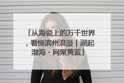 从海瓷上的万千世界，看懂滨州浪漫｜潮起渤海・网聚黄蓝
