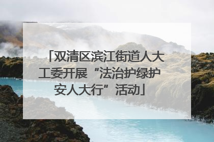 双清区滨江街道人大工委开展“法治护绿护安人大行”活动