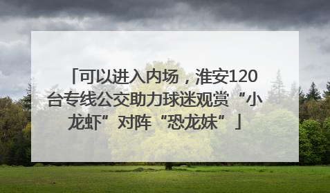可以进入内场，淮安120台专线公交助力球迷观赏“小龙虾”对阵“恐龙妹”