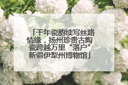 千年瓷韵续写丝路情缘，扬州珍贵古陶瓷跨越万里“落户”新疆伊犁州博物馆