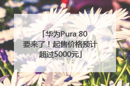 华为Pura 80要来了！起售价格预计超过5000元