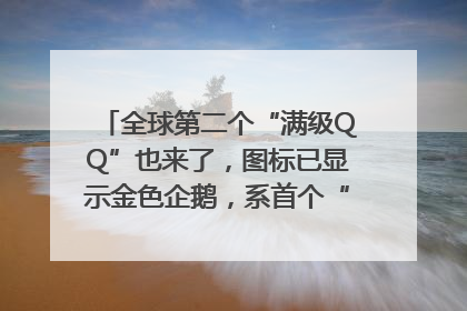 全球第二个“满级QQ”也来了，图标已显示金色企鹅，系首个“满级QQ”的小号