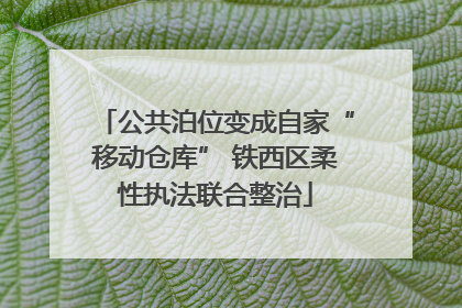 公共泊位变成自家“移动仓库” 铁西区柔性执法联合整治