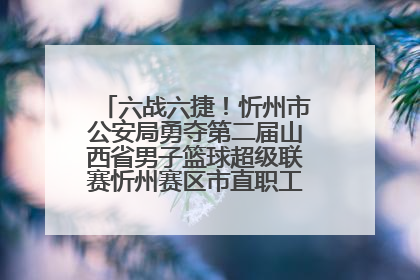 六战六捷！忻州市公安局勇夺第二届山西省男子篮球超级联赛忻州赛区市直职工组比赛冠军