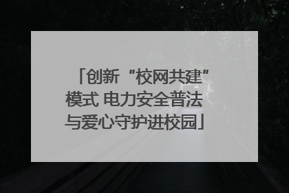 创新“校网共建”模式 电力安全普法与爱心守护进校园