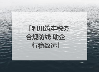 利川筑牢税务合规防线 助企行稳致远