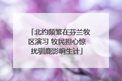 北约频繁在芬兰牧区演习 牧民担心惊扰驯鹿影响生计