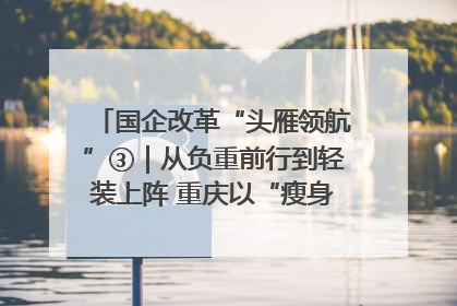 国企改革“头雁领航”③｜从负重前行到轻装上阵 重庆以“瘦身”谋“健体”
