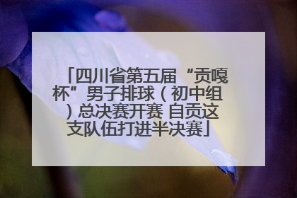 四川省第五届“贡嘎杯”男子排球（初中组）总决赛开赛 自贡这支队伍打进半决赛