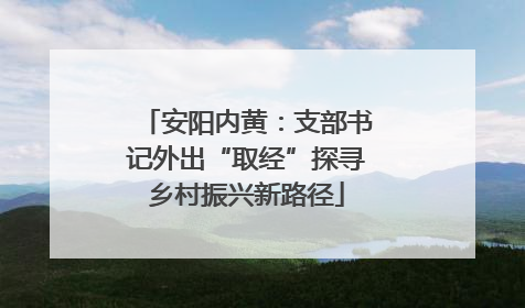 安阳内黄：支部书记外出“取经”探寻乡村振兴新路径