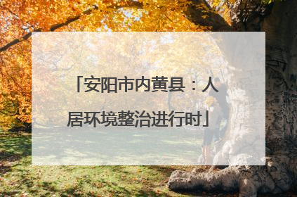 安阳市内黄县：人居环境整治进行时