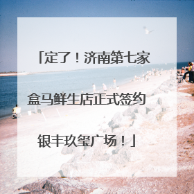 定了！济南第七家盒马鲜生店正式签约银丰玖玺广场！