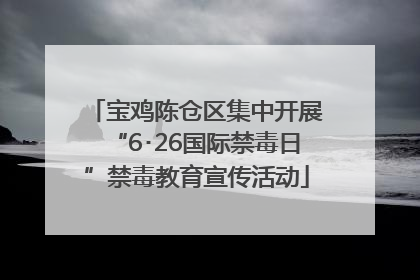 宝鸡陈仓区集中开展“6･26国际禁毒日”禁毒教育宣传活动