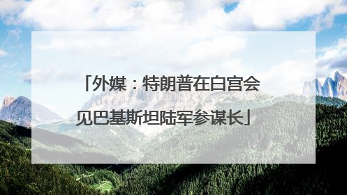 外媒：特朗普在白宫会见巴基斯坦陆军参谋长