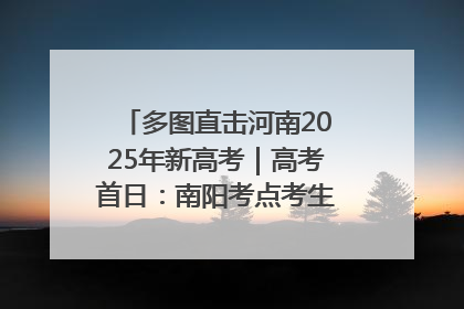 多图直击河南2025年新高考｜高考首日：南阳考点考生信心满满迎战