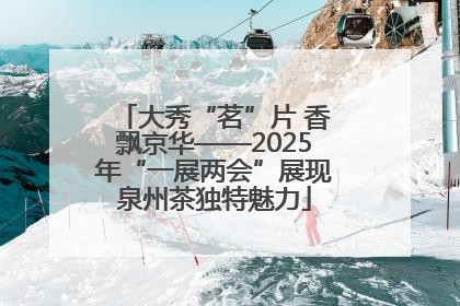 大秀“茗”片 香飘京华——2025年“一展两会”展现泉州茶独特魅力