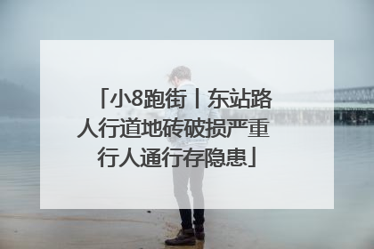 小8跑街丨东站路人行道地砖破损严重 行人通行存隐患