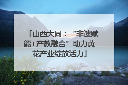 山西大同：“非遗赋能+产教融合”助力黄花产业绽放活力
